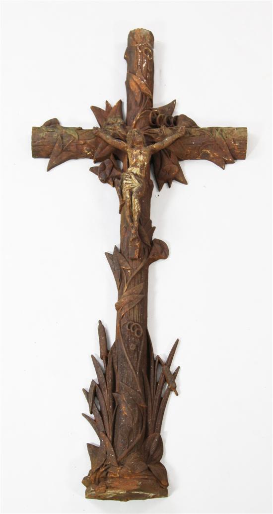 Cast iron crucifix